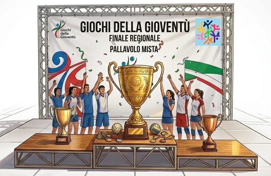 Podio regionale per la squadra della pallavolo mista ai Giochi della Gioventù